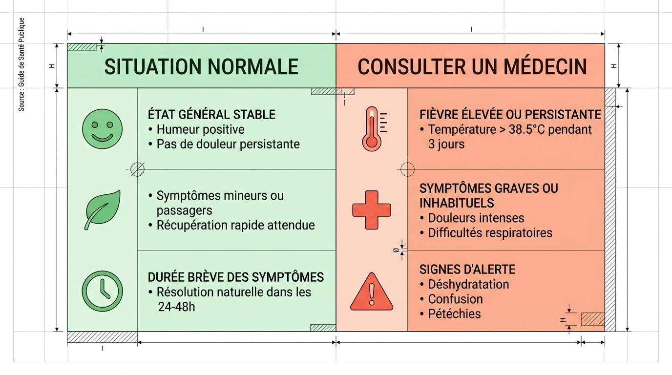Tableau grille sévérité shiatsu normal ou danger consulter médecin