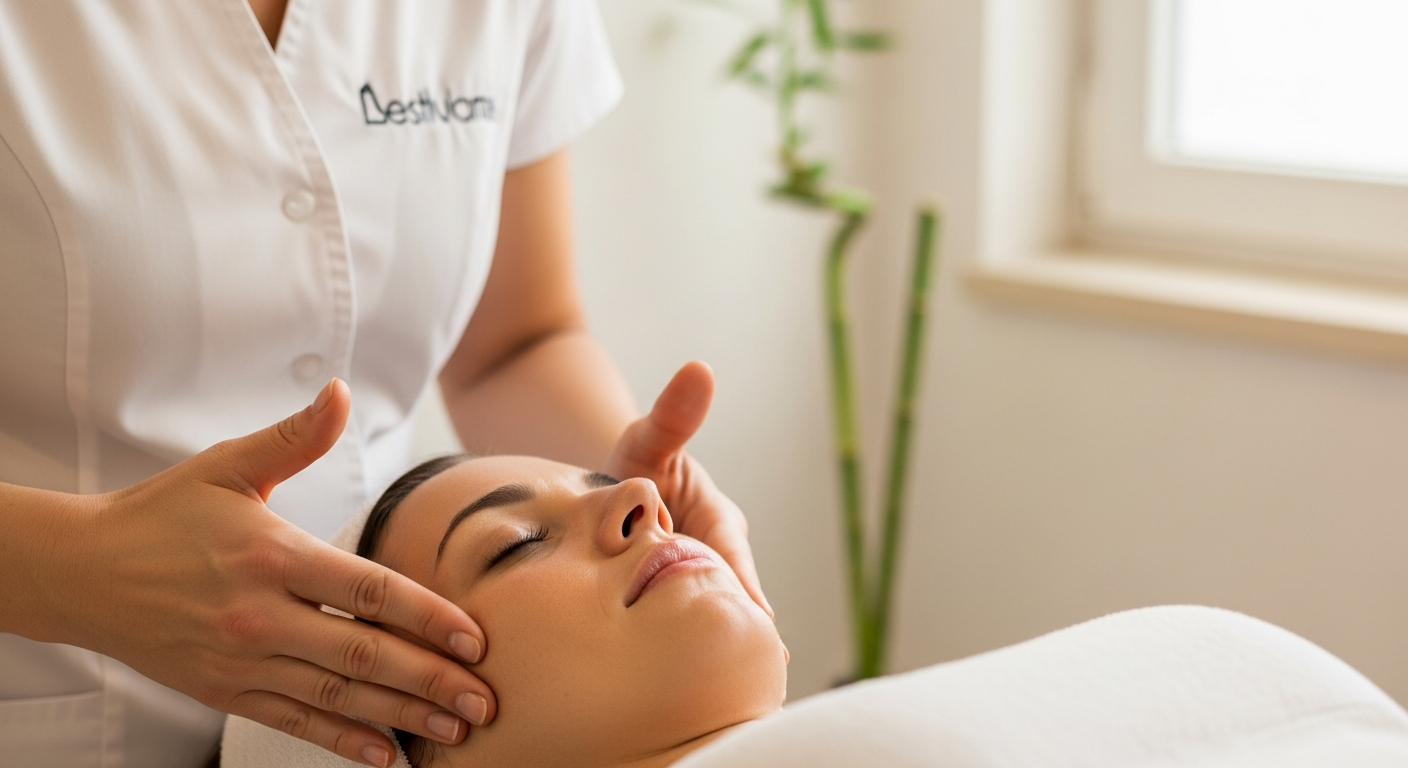 Praticienne Kobido massage visage client institut Paris