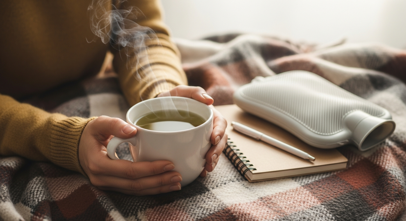 Tasse thé vert repos après séance shiatsu protocole bien-être