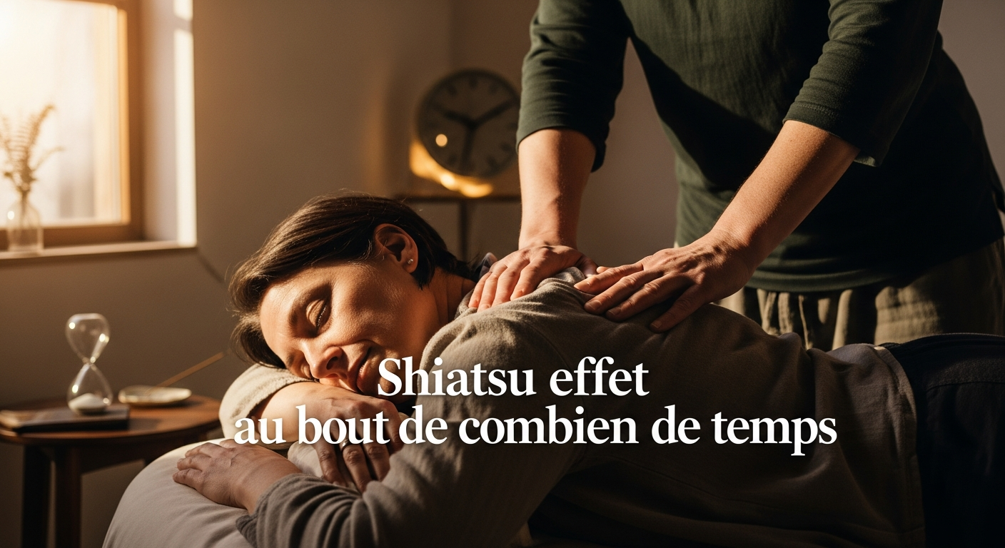 Shiatsu, effet au bout de combien de temps ? Ma timeline de l'instant à 20 jours