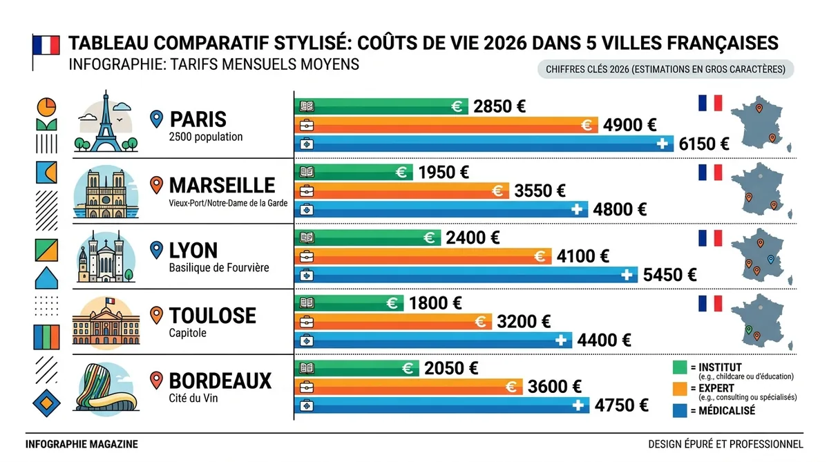 Tableau comparatif prix massage kobido Paris Marseille Lyon 2026