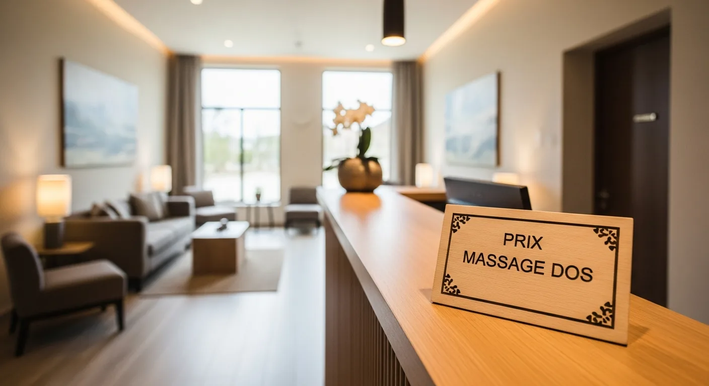 Prix massage dos 2026 : grille tarifaire complète et comparatif par durée